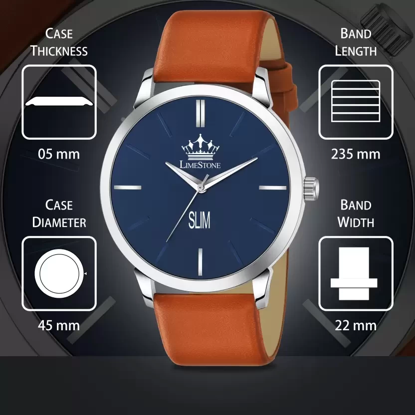 LS2987 Minimalistic Slim Series HMTS Quartz Analog Watch - For Men