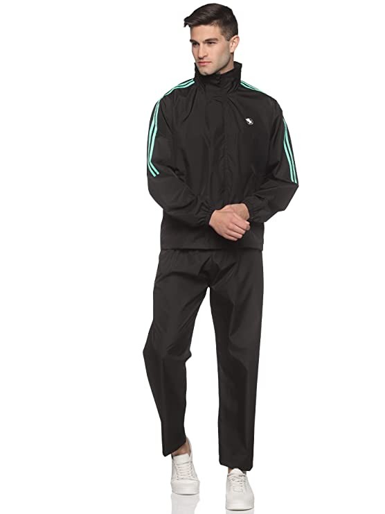 Dusky Bird Mens Raincoat with Hood | Water Fighter-Rain Coat for Men | Waterproof Pant and Carrying Pouch | Rainwear | Rainsuit | Barsaati