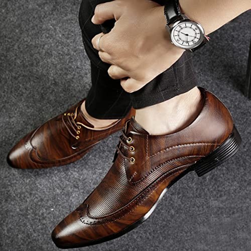 Rontex Men's Synthetic Leather Formal Shoes for Men's/Office Wear Formal Shoes.