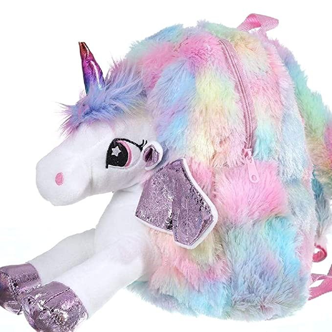FunBlast Unicorn Soft Bag for Kids – School & Picnic Bag for Baby,Boys,Girls / Lightweight Travel School Mini Backpack for Kids - Multi Color