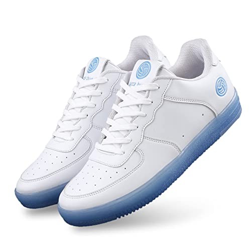 Bacca Bucci ICE Men's Flat Sole Casual Lace up Sneakers with Translucent Rubber Outsole for All Day wear