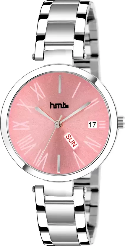 HM-6702 Pink Day&Date Series Analog Watch - For Women