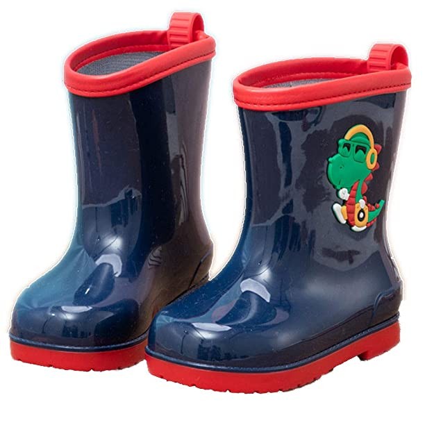 Hopscotch Baby Boys PVC Animal Applique Rain Boots in Blue Color, UK:7.5 (Cbs-3042925)
