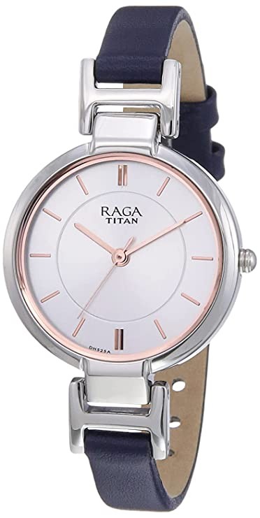Titan Raga Viva Analog Silver Dial Women's Watch-NL2608SL01/NP2608SL01