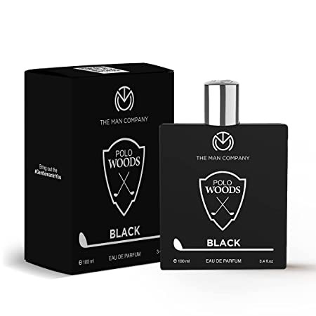 The Man Company EDP for men 100ml– Polo Black | Premium Perfume | Long-lasting Fragrance | Perfect for Men | Citrusy, Earthy and Spicy | Made with Essential Oils