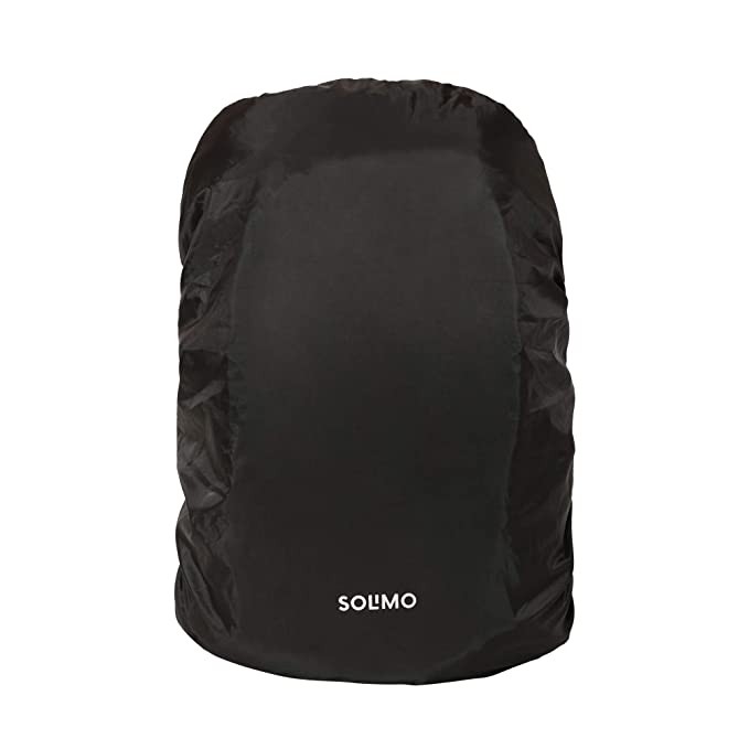 Amazon Brand - Solimo Rain & Dust Cover for Backpack (30 Litres, Black)