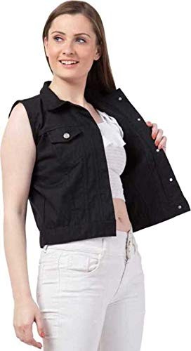 AKAR Sleeveless Solid Women Denim Jacket