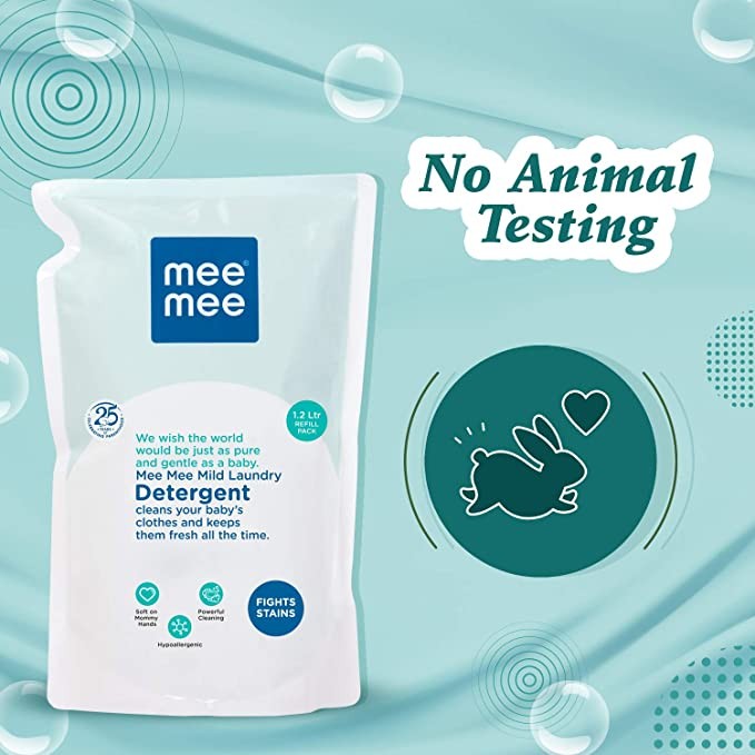 Mee Mee Mild Baby Liquid Laundry Detergent (1.2 L - Refill Pack)