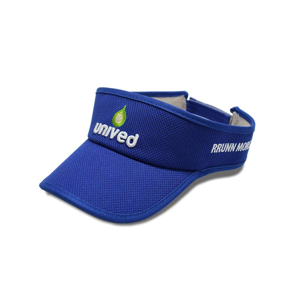 Unived Unisex Visor Cap for Runners, Cyclists, Triathletes, Trekkers, Adventure and Outdoor with Sun Protection and Air Ventilation (Blue)
