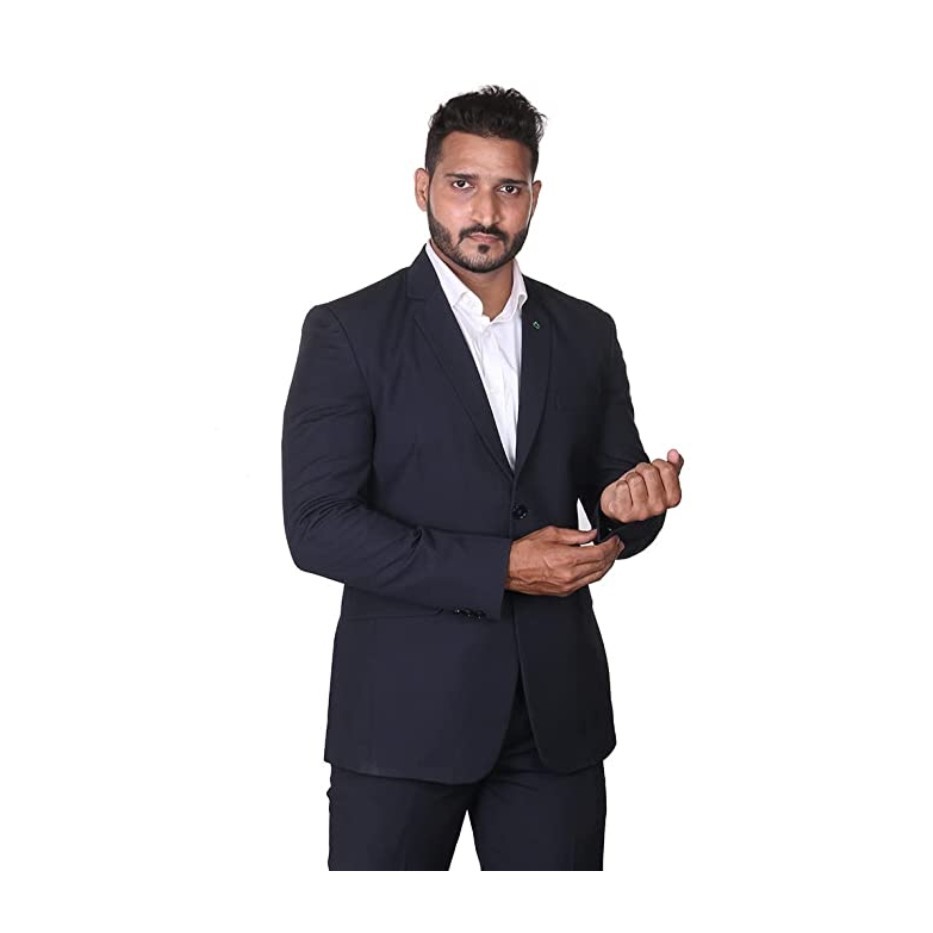 Unirec Men's Polyviscose Blazer | UNBLR_7022N_P | Pack of 1