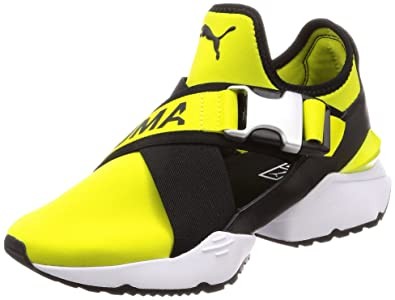 Puma Women's Muse Eos Wn S Spring-Sulphur SPR Leather Sneakers