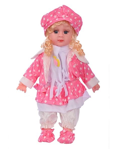 2heet Big Size Singing Songs and Poem Baby Girl Doll (Multicolour, 43 cm)