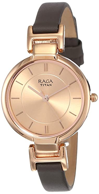 Titan Raga Viva Analog Rose Gold Dial Women's Watch-NL2608WL01/NP2608WL01
