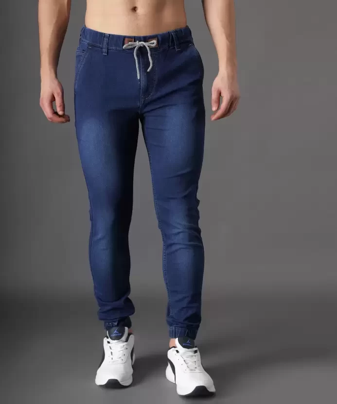 Jogger Fit Men Blue Jeans